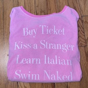 Used Pink Wildfox sweatshirt / long sleeve